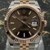 Rolex Datejust 41 - 126331 - Rose Gold/Steel - Choco Dial - Jubilee - New 2025