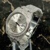 Rolex Datejust 41 - New - 126300 - Full Iced out - Diamonds - Silver Dial