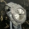 Rolex Datejust 41 - New - 126300 - Full Iced out - Diamonds - Silver Dial
