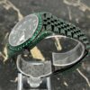 Rolex Datejust 41 - New - 126300 - Full Iced out - Green Emeralds