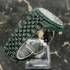 Rolex Datejust 41 - New - 126300 - Full Iced out - Green Emeralds