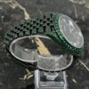 Rolex Datejust 41 - New - 126300 - Full Iced out - Green Emeralds