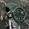 Rolex Datejust 41 - New - 126300 - Full Iced out - Green Emeralds