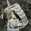 Rolex Datejust 41 - New 2023 - 126300 - Full Iced out - Diamonds - Dark Blue Dial