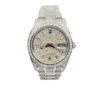 Rolex Datejust 41 - New - 126300 - Full Iced out - Diamonds - Pave Baguette Dial