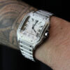 Cartier Santos - New - Iced Out - Large - White Dial