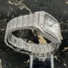 Cartier Santos - New - Iced Out - Large - White Dial