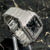 Cartier Santos - New - Iced Out - Large - Black Dial