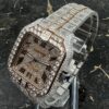 Cartier Santos - 35 crt - Baguette Rose Gold - Iced Out - Pave Rose Roman - Large