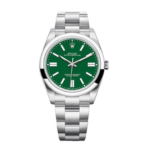 Rolex Oyster Perpetual 41 - 124300 - Green - New - Full stickers