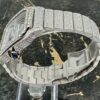 Cartier Santos - New - Iced Out - Large - Roman Pave Dial - Big Stones