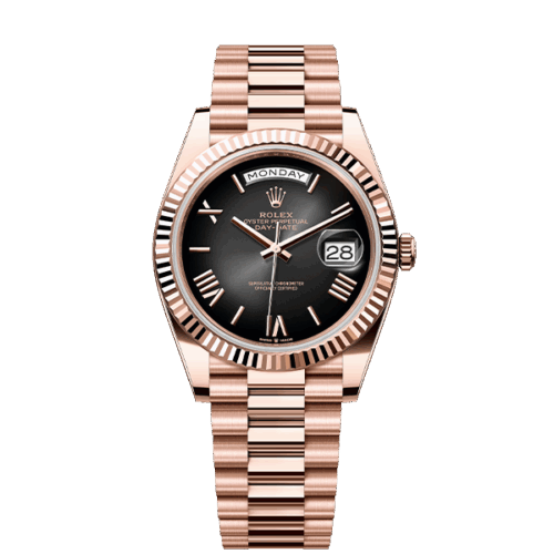 Rolex Day-Date 40 - 228235- Rose Gold - Grey Ombre Dial - New 2025