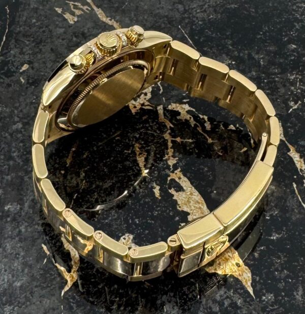 Rolex Daytona  Yellow Gold - New - 116508 - Black Dial - Rainbow - Diamonds - Aftermarket
