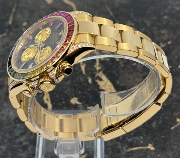 Rolex Daytona  Yellow Gold - New - 116508 - Rainbow Dial - Rainbow - Diamonds - Aftermarket