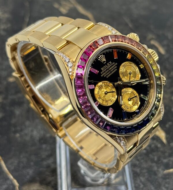 Rolex Daytona  Yellow Gold - New - 116508 - Rainbow Dial - Rainbow - Diamonds - Aftermarket