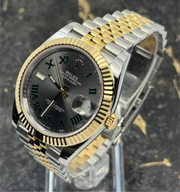 Rolex Datejust 41 - 126333- Yellow Gold/Steel - Wimbledon Dial - New 2025