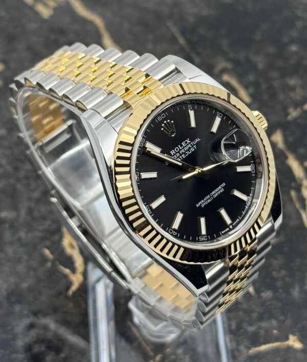 Rolex Datejust 41 - 126333- Yellow Gold/Steel - Black Dial - New 2025