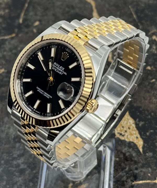 Rolex Datejust 41 - 126333- Yellow Gold/Steel - Black Dial - New 2025