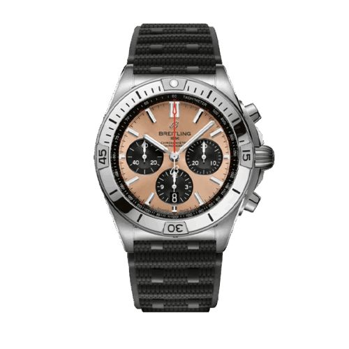 Breitling	Chronomat B01 42mm - Copper Dial - Black  strap - AB0134101K1S1 - New 2025