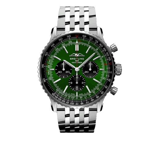 Breitling Navitimer B01 Chronograph 46mm - Green Dial - AB0137241L1A1 - New 2025