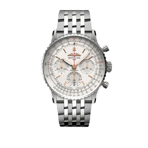Breitling	Navitimer B01 Chronograph 41mm - Steel strap  - White	AB0139211G1A1 - New 2025