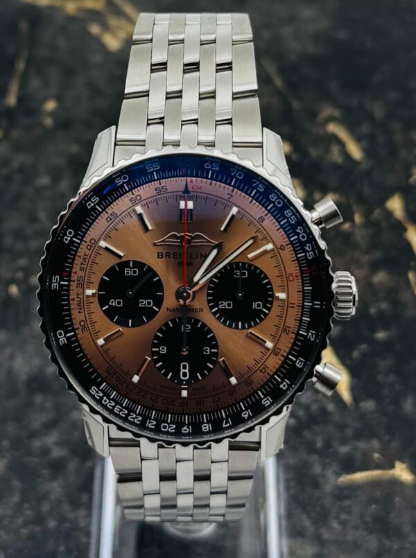 Breitling	Navitimer B01 Chronograph 43mm - Steel - Copper Dial - AB0138241K1A1 - New 2025