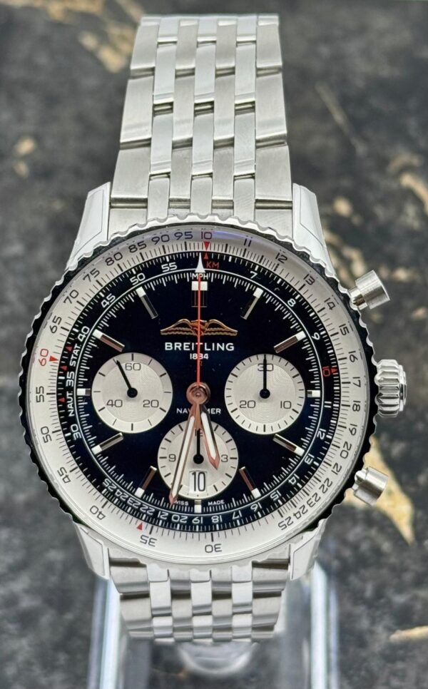 Breitling Navitimer B01 Chronograph 43mm - Black Dial - AB0138211B1A1 - New 2025
