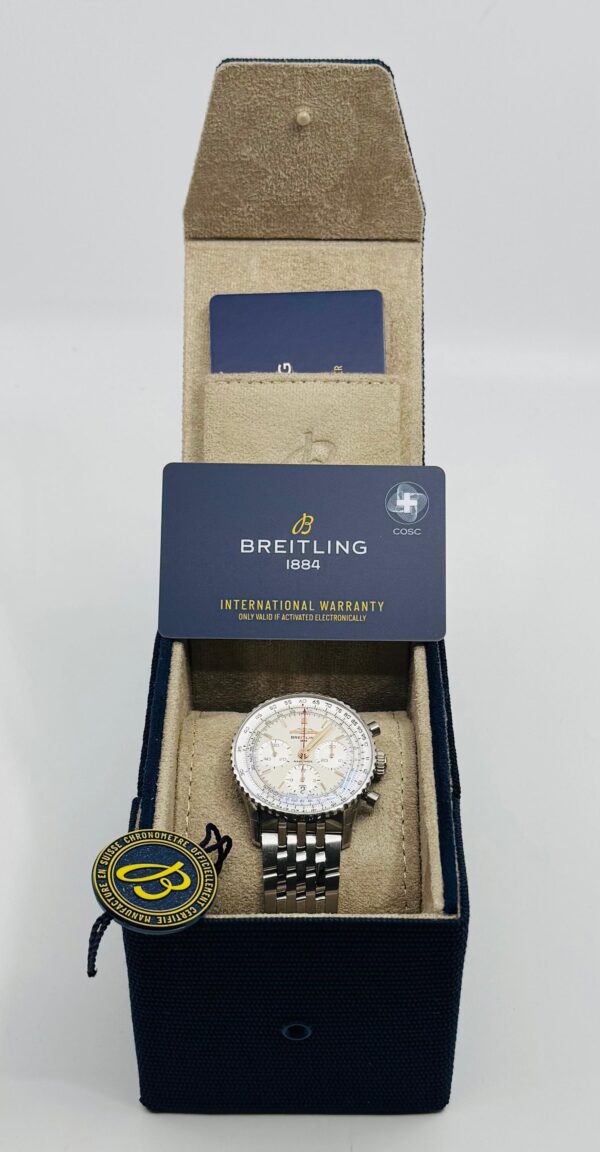Breitling	Navitimer B01 Chronograph 41mm - Steel strap  - White	AB0139211G1A1 - New 2025