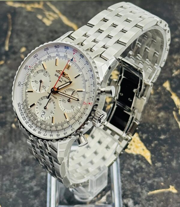 Breitling	Navitimer B01 Chronograph 41mm - Steel strap  - White	AB0139211G1A1 - New 2025