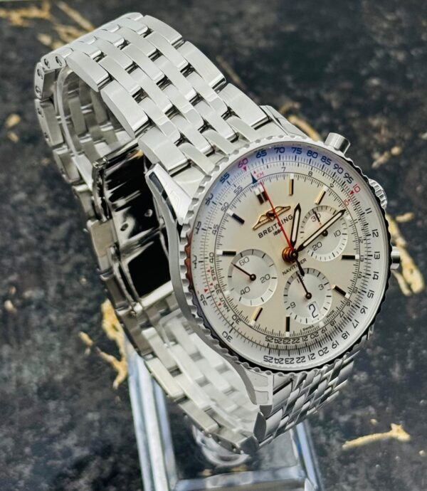 Breitling	Navitimer B01 Chronograph 41mm - Steel strap  - White	AB0139211G1A1 - New 2025