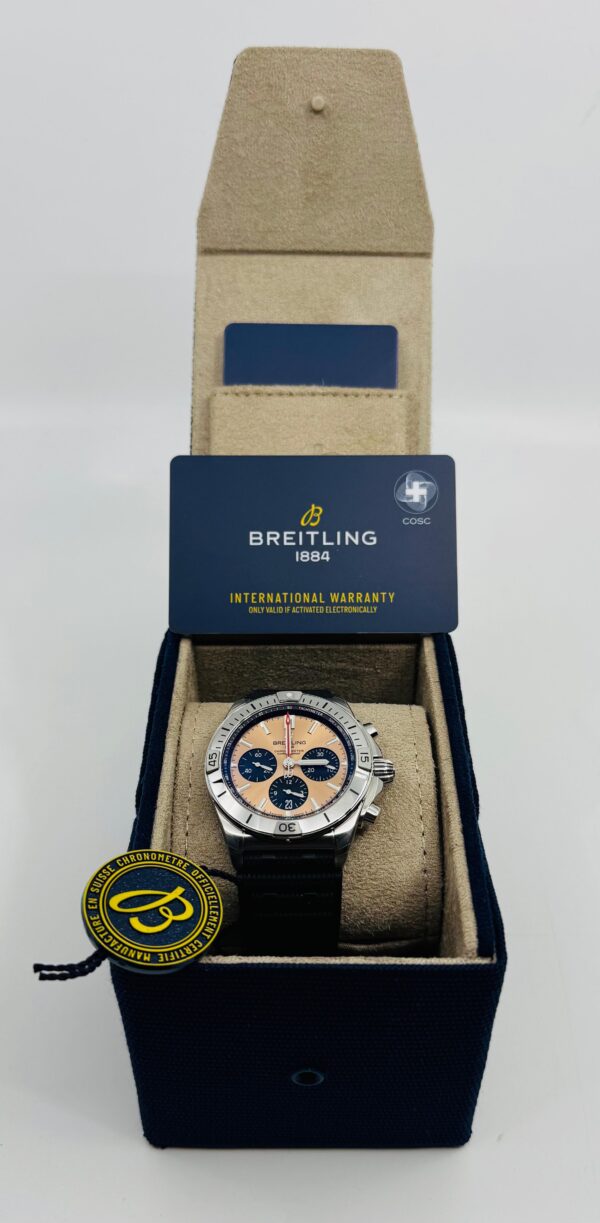 Breitling	Chronomat B01 42mm - Copper Dial - Black  strap - AB0134101K1S1 - New 2025