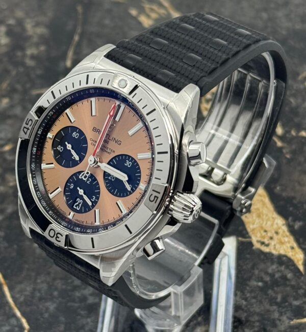 Breitling	Chronomat B01 42mm - Copper Dial - Black  strap - AB0134101K1S1 - New 2025