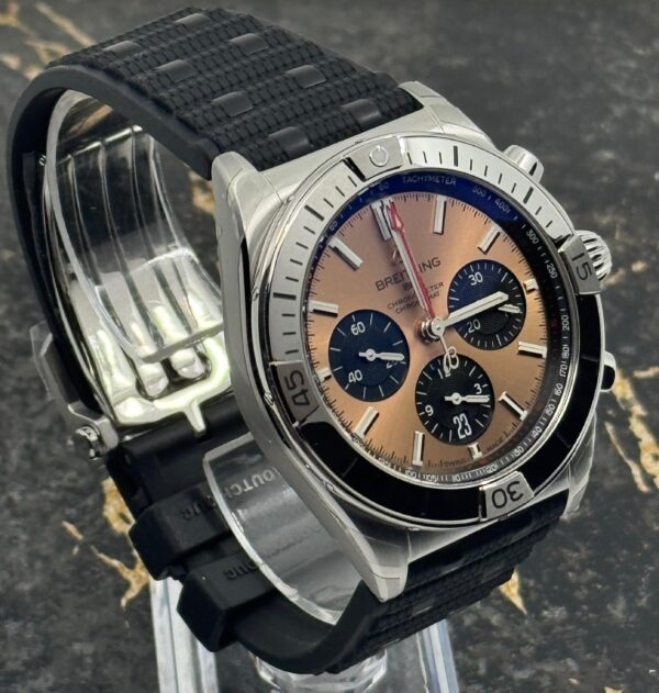 Breitling	Chronomat B01 42mm - Copper Dial - Black  strap - AB0134101K1S1 - New 2025