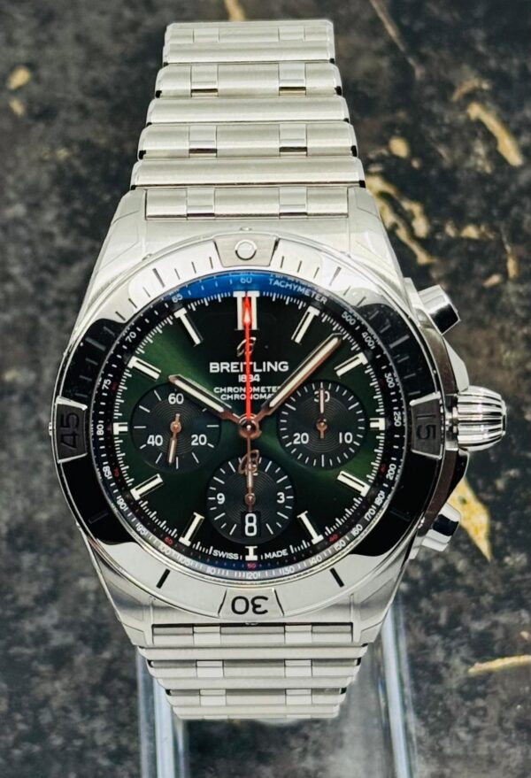 Breitling	Chronomat B01 42mm - Green Dial Chrono - Steel - AB0134101L2A1 - New 2025