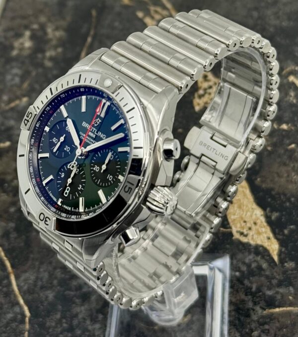 Breitling	Chronomat B01 42mm - Green Dial Chrono - Steel - AB0134101L2A1 - New 2025