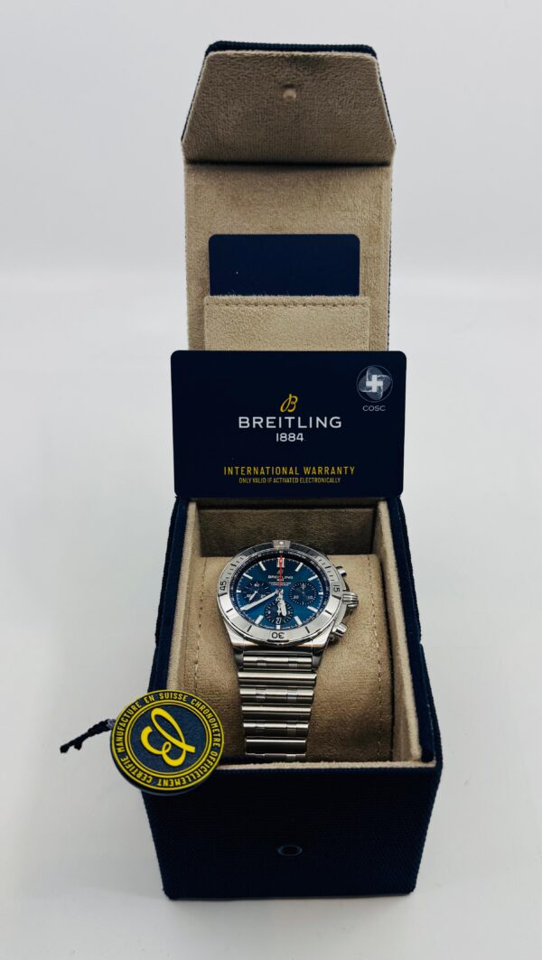 Breitling	Chronomat B01 42mm - Blue Dial Chrono - Steel - AB0134101C1A1 - New 2025