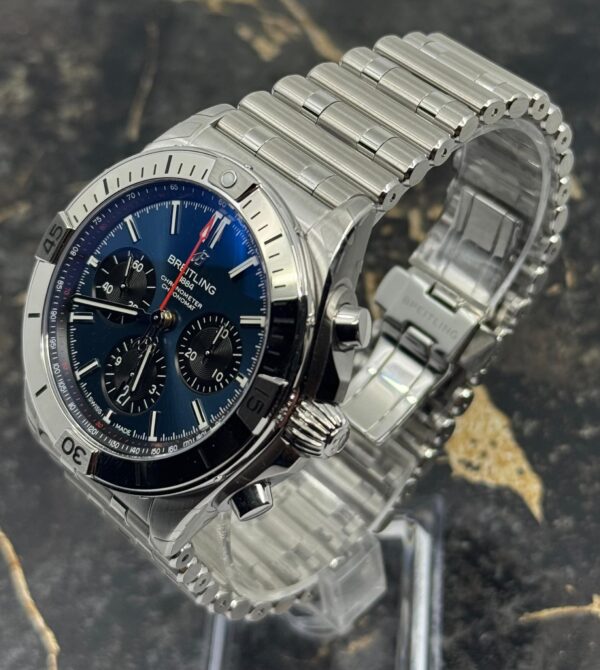 Breitling	Chronomat B01 42mm - Blue Dial Chrono - Steel - AB0134101C1A1 - New 2025