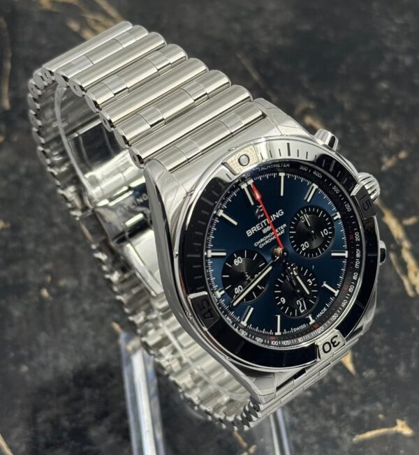 Breitling	Chronomat B01 42mm - Blue Dial Chrono - Steel - AB0134101C1A1 - New 2025