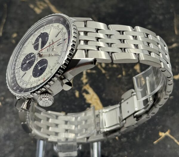 Breitling	Navitimer B01 Chronograph 43mm - Steel Strap - Silver	AB0138241G1A1 - New 2025