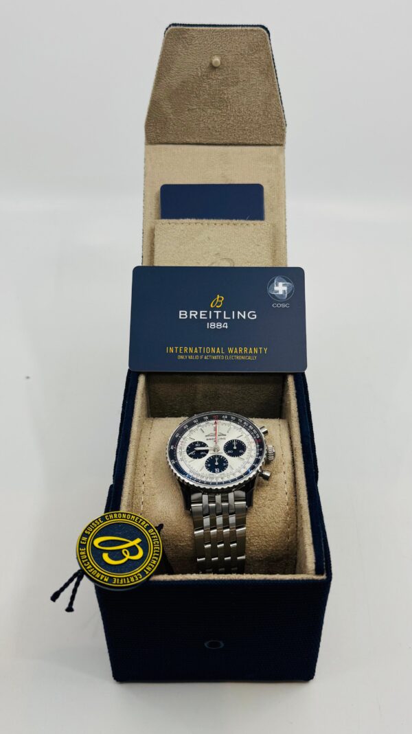 Breitling	Navitimer B01 Chronograph 43mm - Steel Strap - Silver	AB0138241G1A1 - New 2025