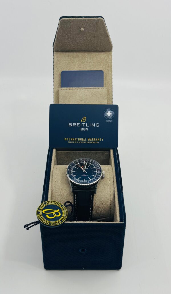 Breitling	Navitimer Automatic GMT 41mm - Black Dial - Black Leather Strap	A32310251B1P1 - New 2025