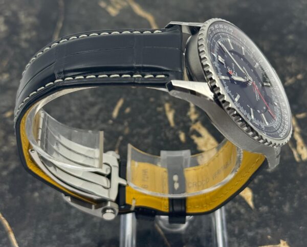 Breitling	Navitimer Automatic GMT 41mm - Black Dial - Black Leather Strap	A32310251B1P1 - New 2025