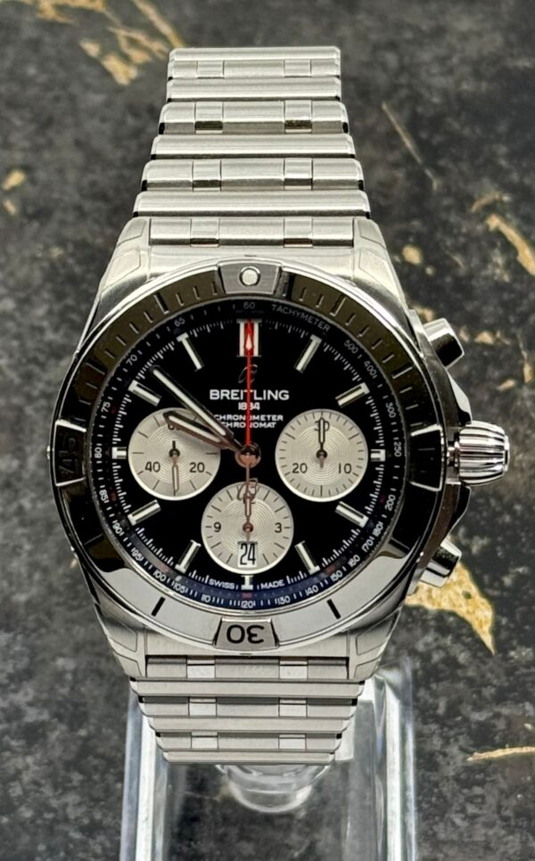 Breitling	Chronomat B01 42mm - Black Dial Chrono - Steel - AB0134101B1A1 - New 2025