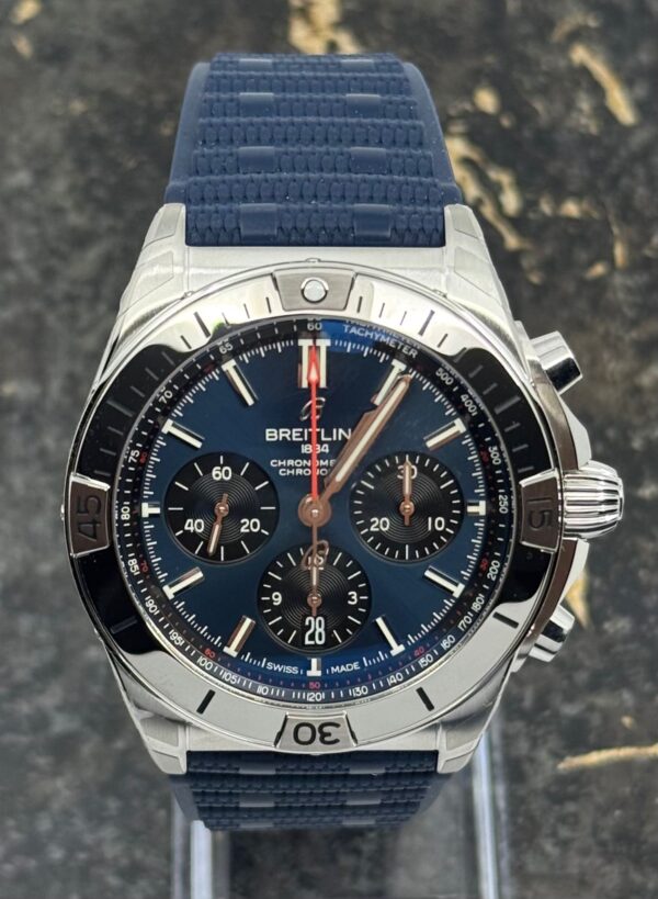 Breitling	Chronomat B01 42mm - Blue Dial - Blue Strap - AB0134101C1S1- New 2025