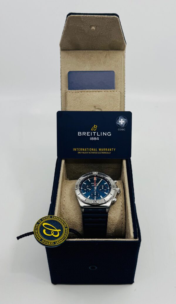Breitling	Chronomat B01 42mm - Blue Dial - Blue Strap - AB0134101C1S1- New 2025