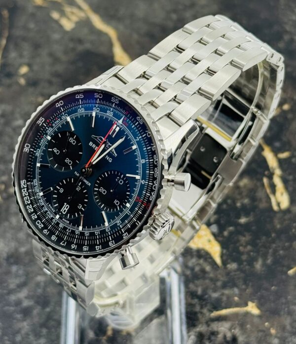 Breitling Navitimer B01 Chronograph 43mm - Steel Strap - Blue - AB0139241C1A1- New 2025