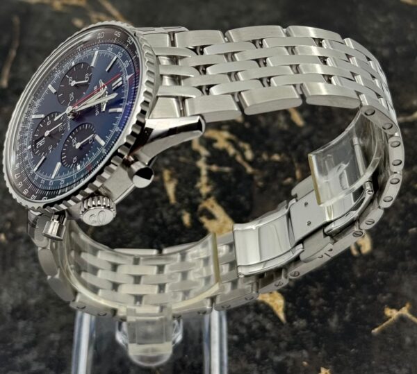 Breitling Navitimer B01 Chronograph 43mm - Steel Strap - Blue - AB0139241C1A1- New 2025