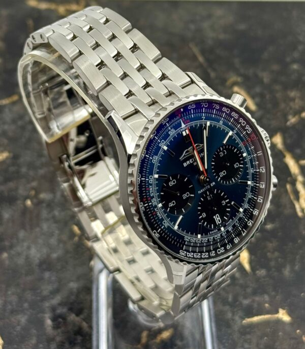 Breitling Navitimer B01 Chronograph 43mm - Steel Strap - Blue - AB0139241C1A1- New 2025