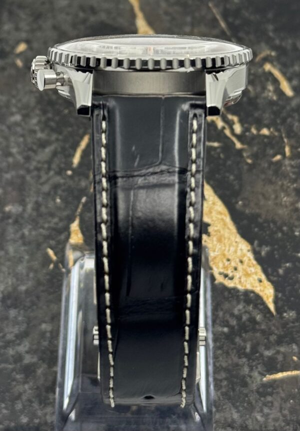 Breitling	Navitimer B01 Chronograph 43mm - Black Leather Strap - Silver	AB0138241G1P1 - New 2025