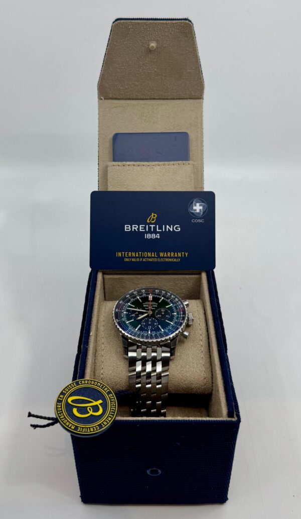 Breitling Navitimer B01 Chronograph 46mm - Green Dial - AB0137241L1A1 - New 2025